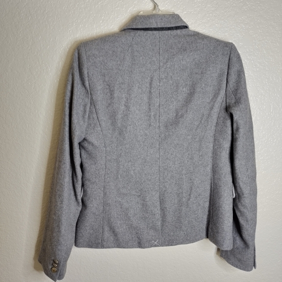 J. Crew schoolboy wool grey 2 button blazer women's Sz 6 - Picture 6 of 6